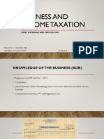 Business and Income Taxation