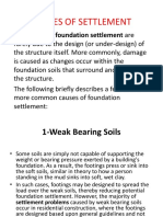Causes of Settlement