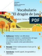 Vocabulario - Mayo - El Dragón de Jano