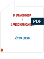 7ma. Ganancia Media y Precio de Produccion