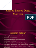 Konsep Dasar Motivasi