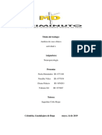 Actividad x, 5 Taller Analisis Clinico Pepito, Neuro PDF Subb