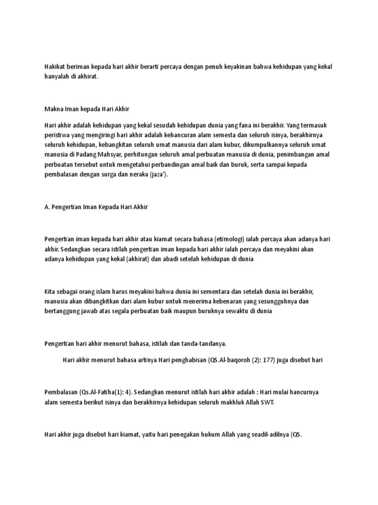 Hakikat Beriman Pdf