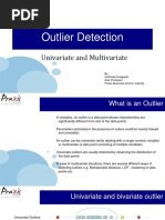 Outlier Detection: Univariate and Multivariate