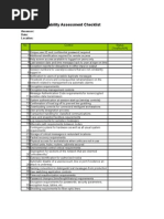 Network Assessment Checklist