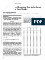 Use of Submaximal Repetition Tests For Predicting.11