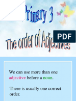P3 - The Order of Adjectives