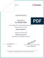 CME Certificate DM PDF