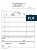 Asset Acknowledgment Receipt: Date