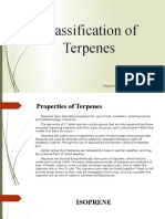 Classification of Terpenes: Reporter: Rodriguez, Shaira Marie
