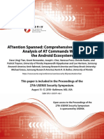 Comprehensive Vulnerability Analysis of at Commands Within The Android Ecoysystem
