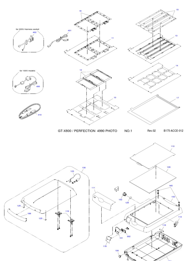Perfection 4990 Photo Exploded Diagram-2 PDF | PDF