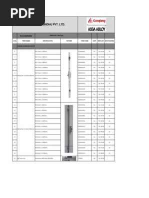 Pricelist Final- Assa Abloy (GQ) UPVC Hardware - w.e.f 1717pdf