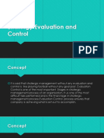 Stratergic Evaluation and Control