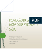 Slide Promoçao Da Saude PDF