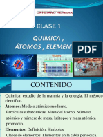 Átomos Elementos Clase 1 Universidad Cayetano Heredia