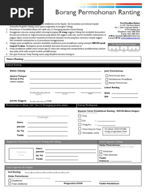 Borang Permohonan Ranting Pdf