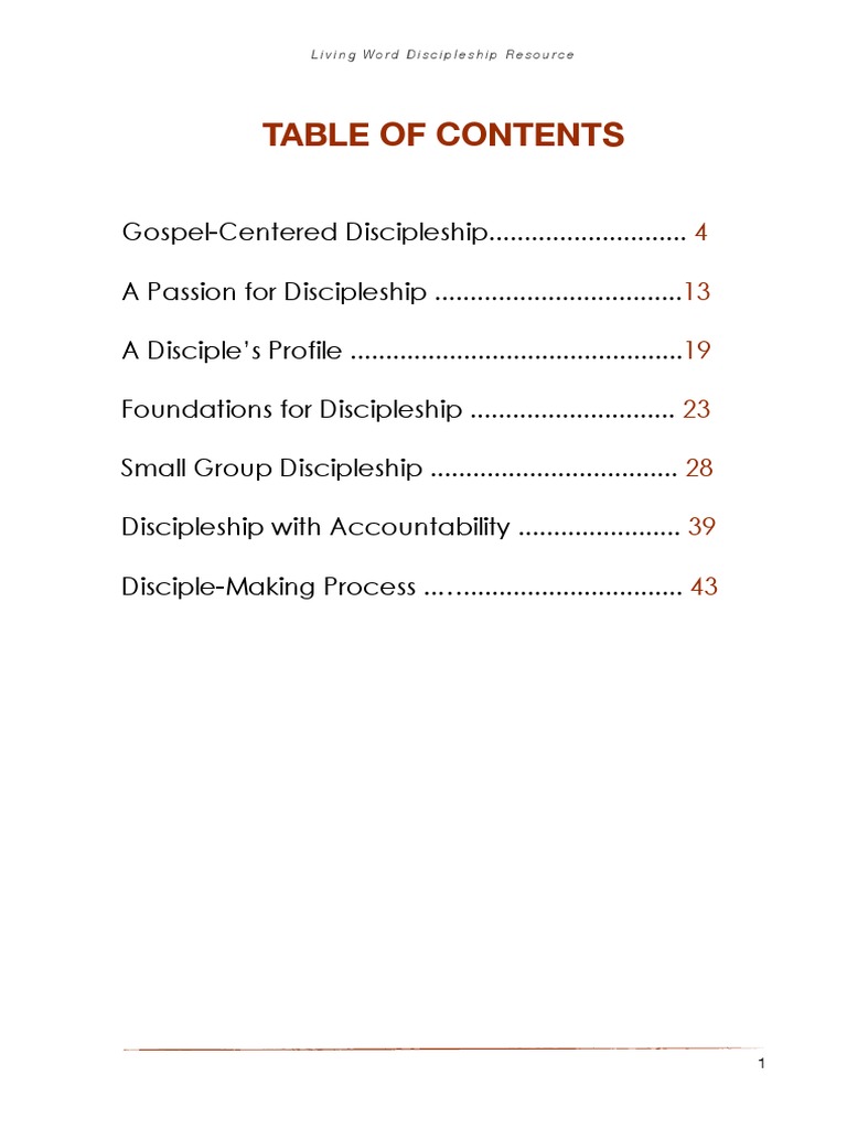 Gospel-Centered Discipleship Guide | PDF | Disciple (Christianity ...