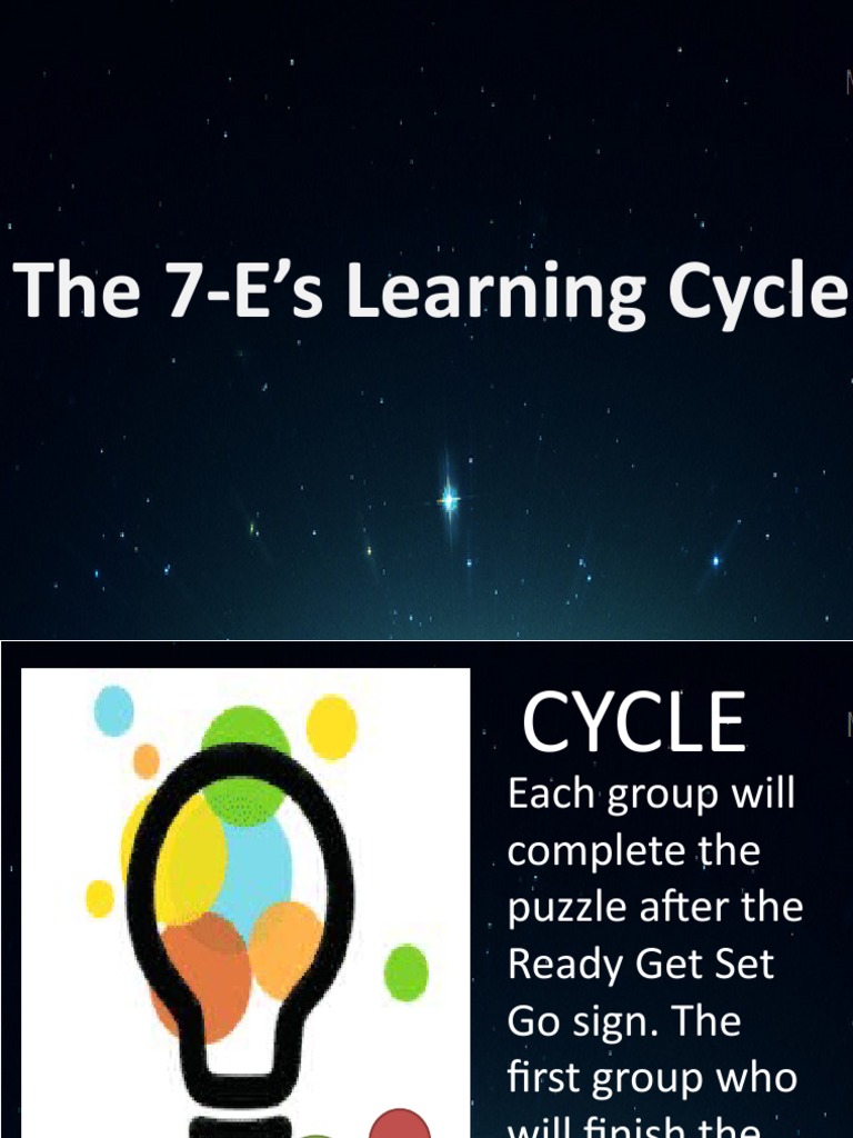 7-E’s Learning Cycle Overview | PDF