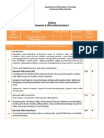 Computer and Office Administration-II Syllabus