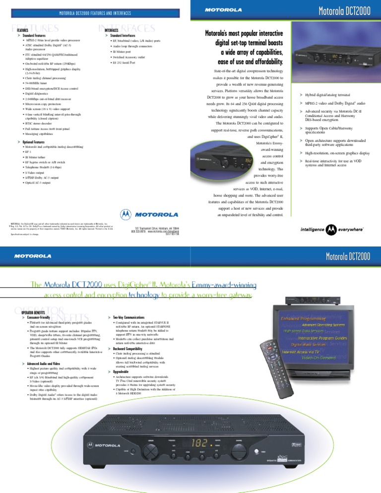 DCT 2000 | PDF | Video | Media Technology