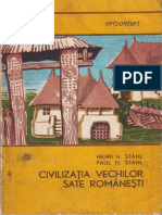 Stahl Henri Stahl Paul Civilizatia Vechilor Sate Romanesti 1968