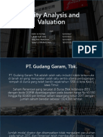 Equity Analysis and Valuation