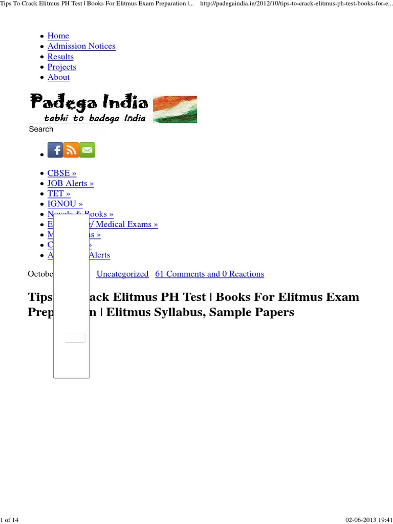 Tips To Crack Elitmus PH Test Books For Elitmus Exam Preparation