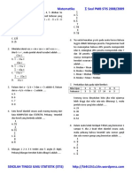 USM STIS 2008 Matematika