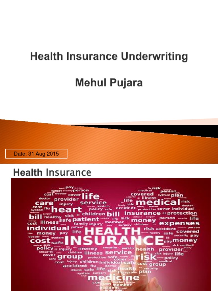 Health Insurance Underwriting PDF Underwriting Insurance