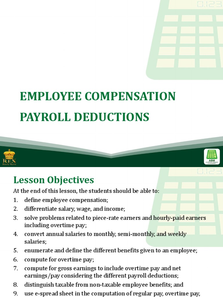 Understanding Payroll Deductions | PDF | Payroll | Piece Work