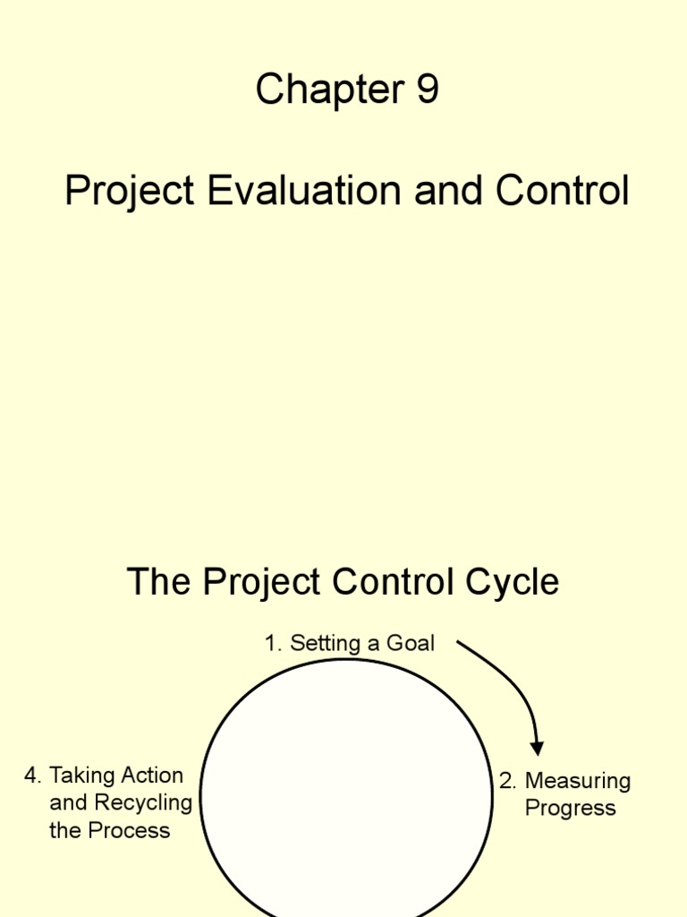 Project Evaluation and Control Process | PDF | Projects | Project ...