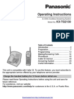 KX Tg2130 Manual