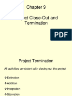 Chapter 9 Project Close-Out and Termination