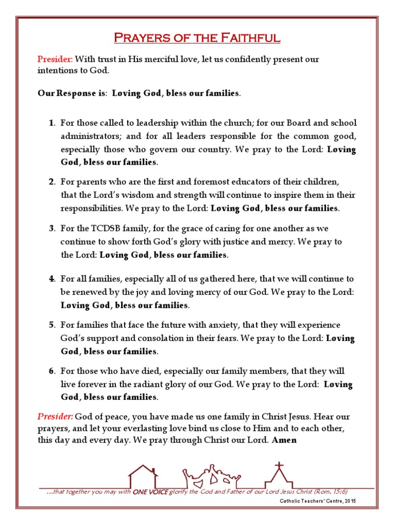 Prayers of The Faithful Sfy PDF Mercy Prayer