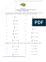 List No. 01 Problems Proposed in The Course of Differential Equations Mechanical Engineering Direction Field