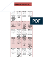 Communication Activity PDF
