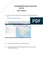 How To Obtain and Import Usgs Gis Data Into Civil 3d