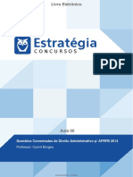 Questões Comentadas de Direito Administrativo P/ AFRFB 2014: Professor: Cyonil Borges