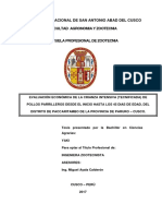 Evaluación económica de la crianza intensiva de pollos parrilleros