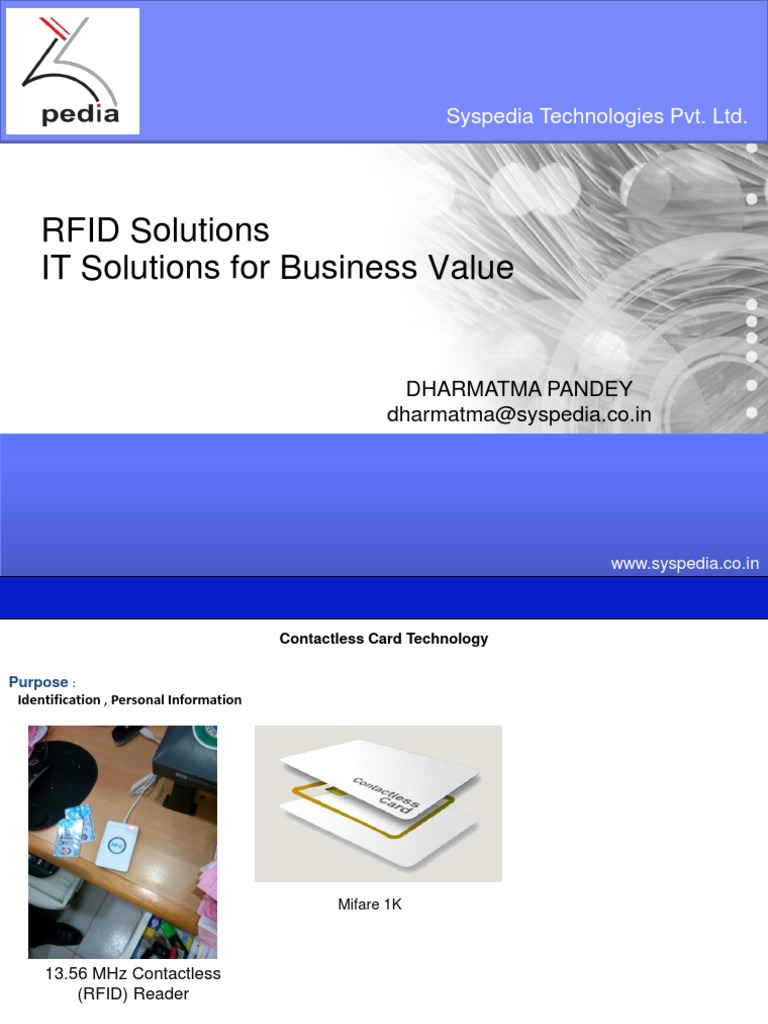 Rfid Solutions It Solutions For Business Value Syspedia Technologies