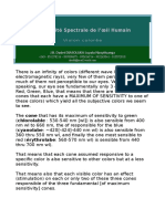 Spectral Sensitivity of the Human Eye