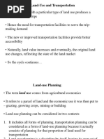 Land Use and Plnning