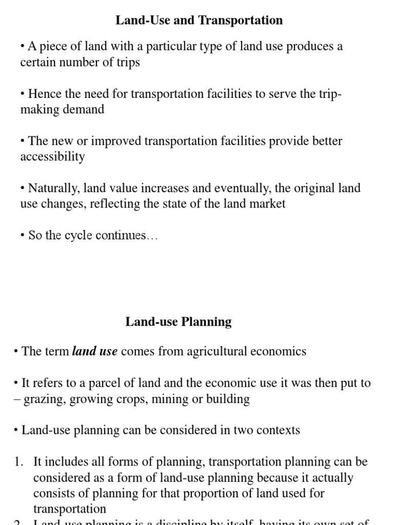 Land Use and Transportation Dynamics | PDF | Land Use | Zoning