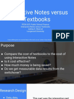 Interactive Notes Versus Textbooks