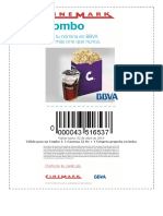 Boletas Cinemark BBVA