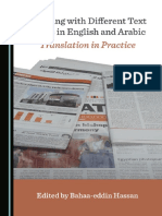 Bahaa-Eddin Abulhassan Hassan - Working With Different Text Type in English and Arabic - Translation in Practice-Cambridge Scholars Publishing (2019)