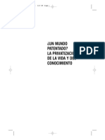 Un Mundo Patentado La Privatizacion de La Vida y Del Conocimiento 2005