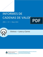 Informe de Cadena de Valor Ovinos Carne y Lana 2016