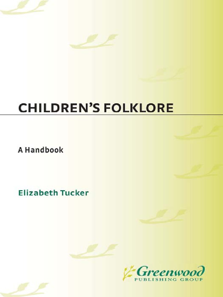 Chilrens Folklore Elizabeth Tucka Vev Arencia Pdf Folklore Halloween
